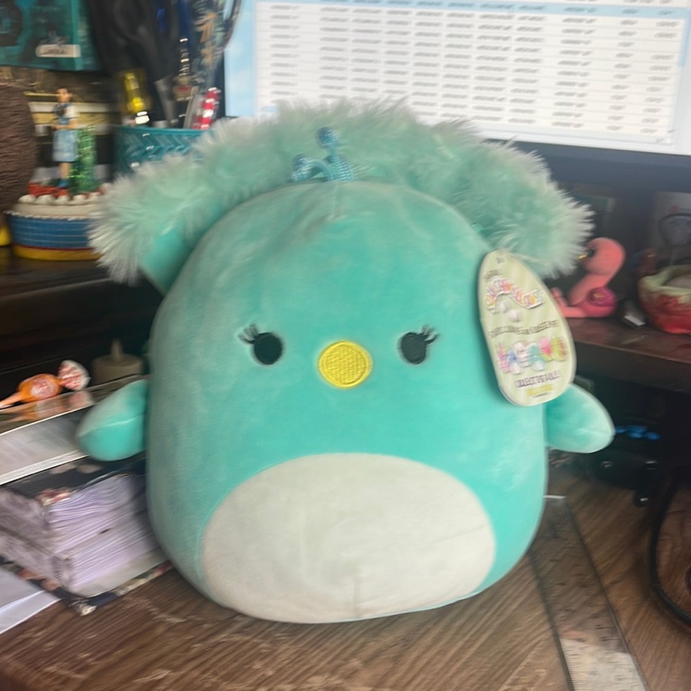 Squishmallow Tiff the peacock
